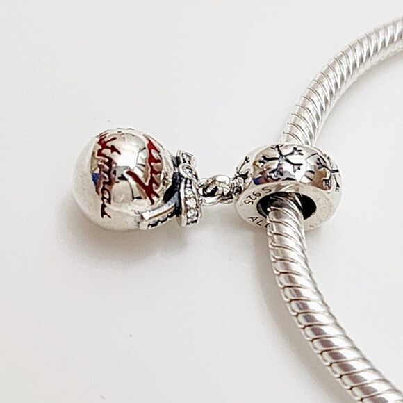 Pandora Merry Christmas Bauble Dangle Charm - Picture 2 of 4